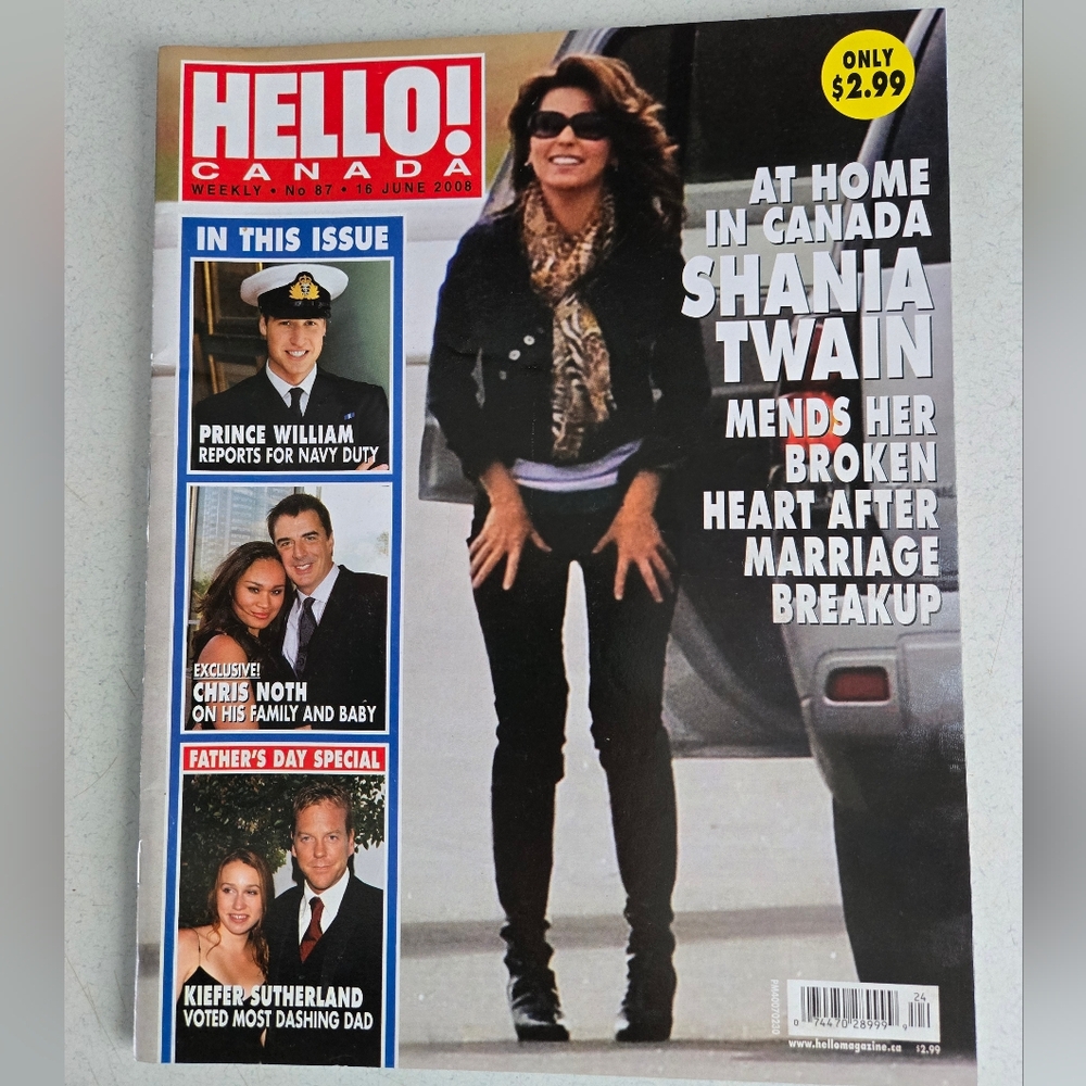 Hello Canada Magazine Shania Twain
